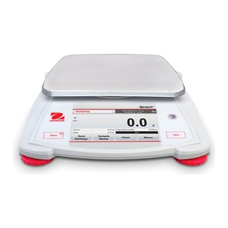 Ohaus OhausÂ ScoutÂ STX2201 Electronic Portable Balance W/ LCD Display, 2200g x 0.1g 30253014